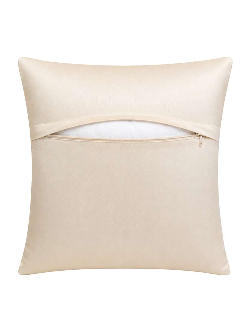 Set Of 2 Decorative Throw Pillow Cover, White With Gold Star Pattern, Moon Design 16x16inh - 22590206 -  Standard Image - 5