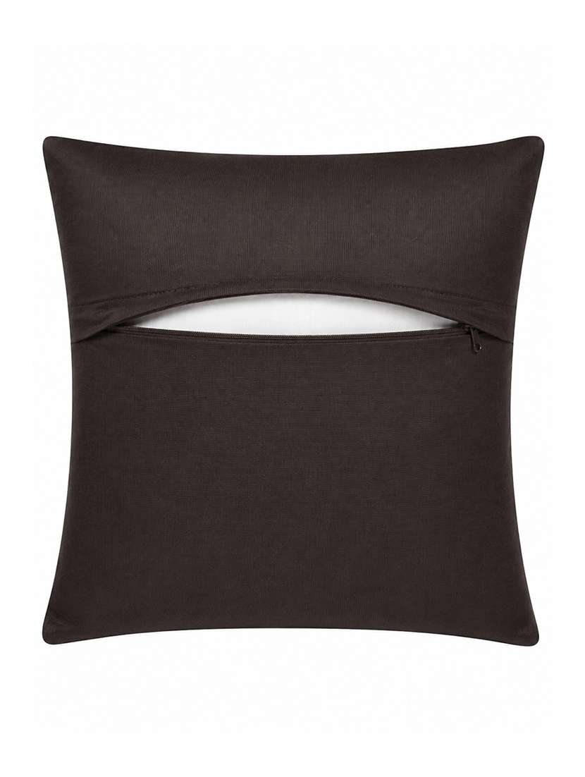 Set Of 5 Decorative Throw Pillow Cover, Navy Blue With Silver Floral Pattern 16x16inh - 22590211 -  Standard Image - 5