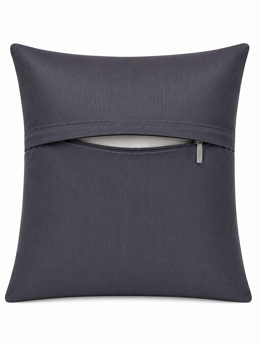 set of 5 quilted velvet decorative throw pillow cover, burgundy, diamond pattern 16x16inh - 22590225 -  Standard Image - 5
