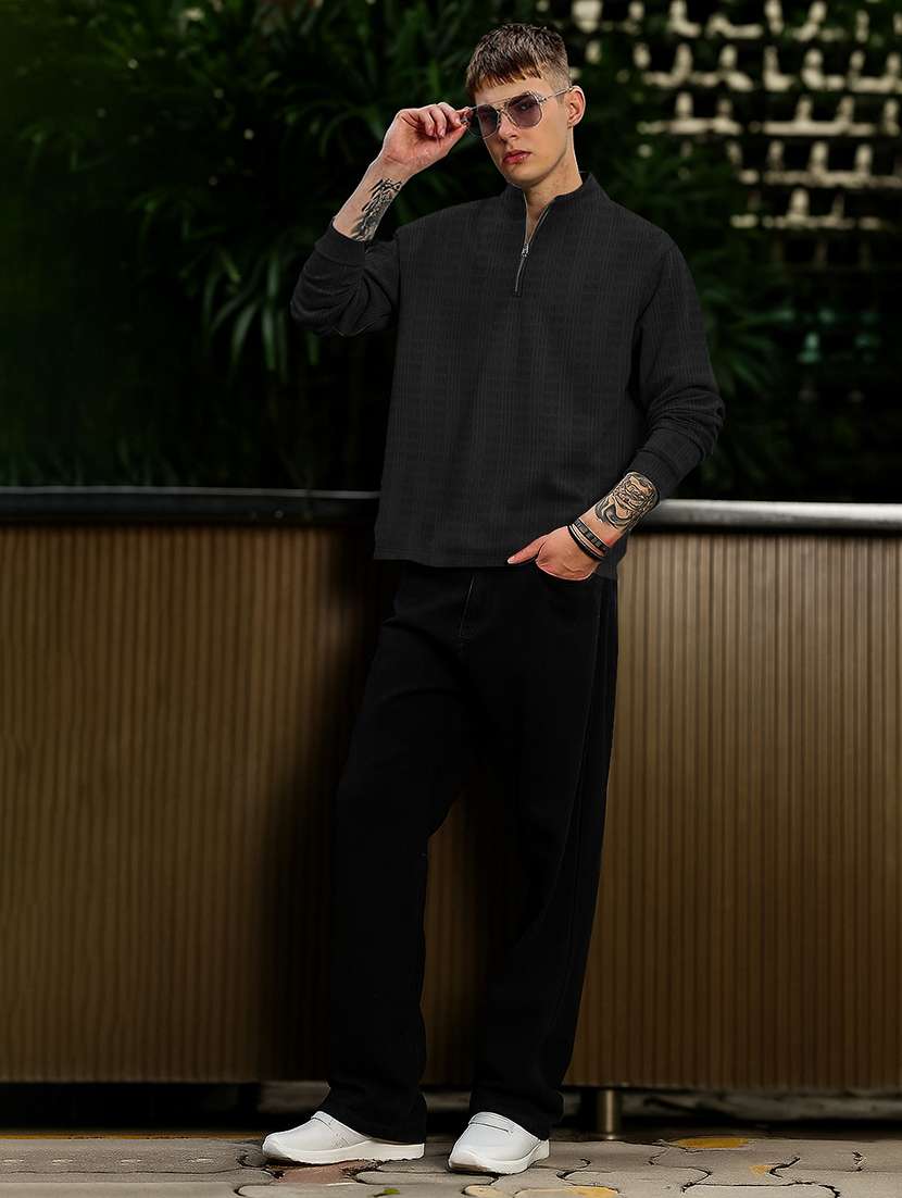 men self design long sleeve regular fit t-shirt - 22590226 -  Standard Image - 3