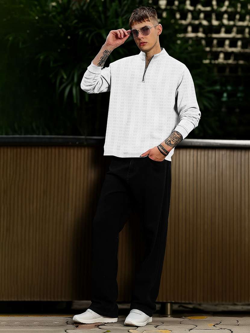 men self design long sleeve regular fit t-shirt - 22590230 -  Standard Image - 3
