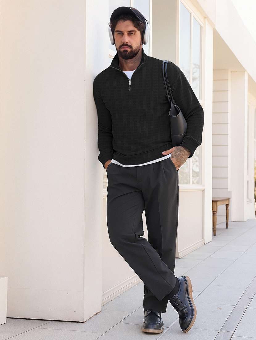 men self design long sleeve regular fit t-shirt - 22590231 -  Standard Image - 3