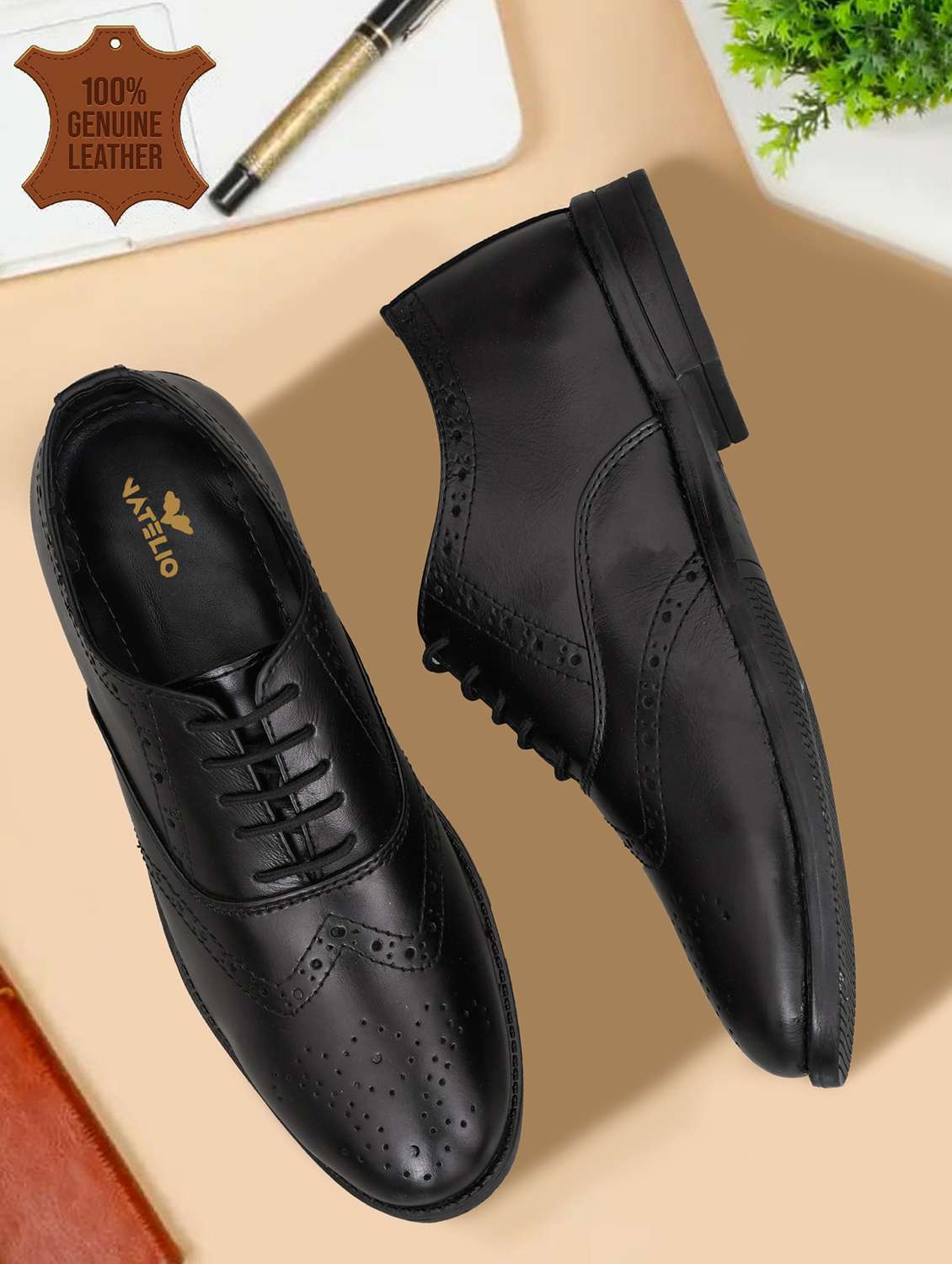 men textured lace up oxford shoes
