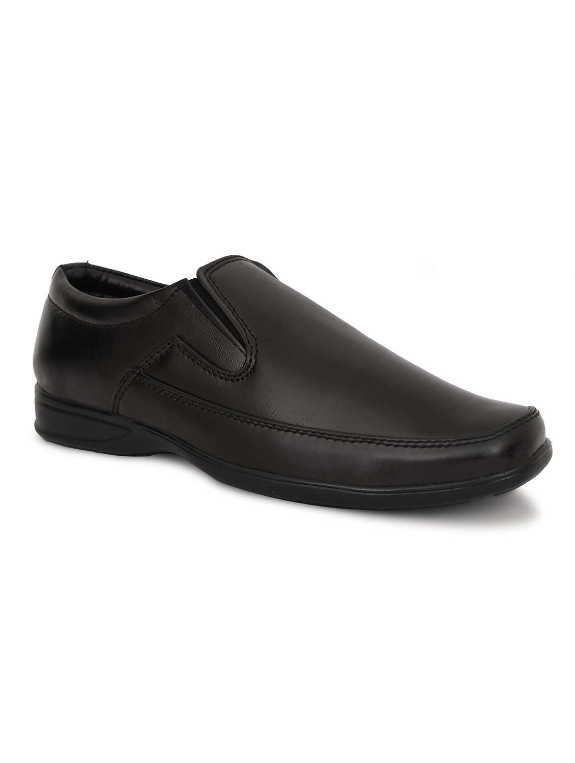 men solid slip on derby shoes - 22590328 -  Standard Image - 3