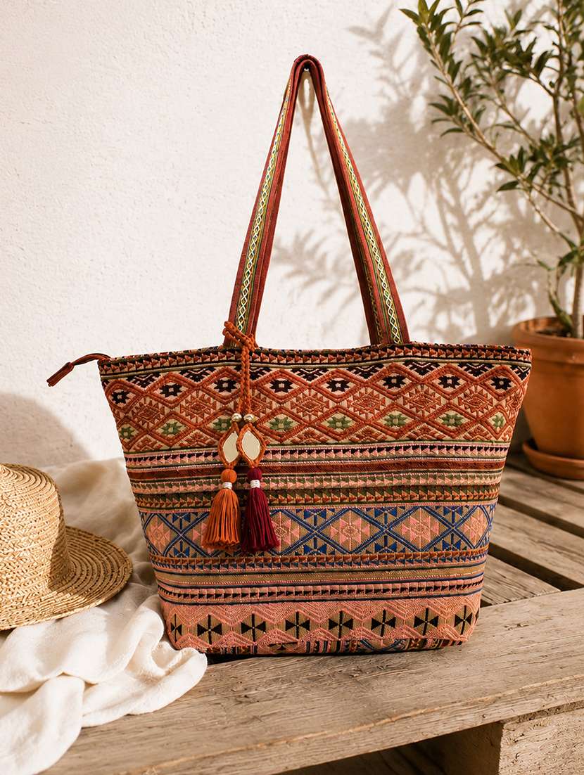 women embroidered regular tote bag