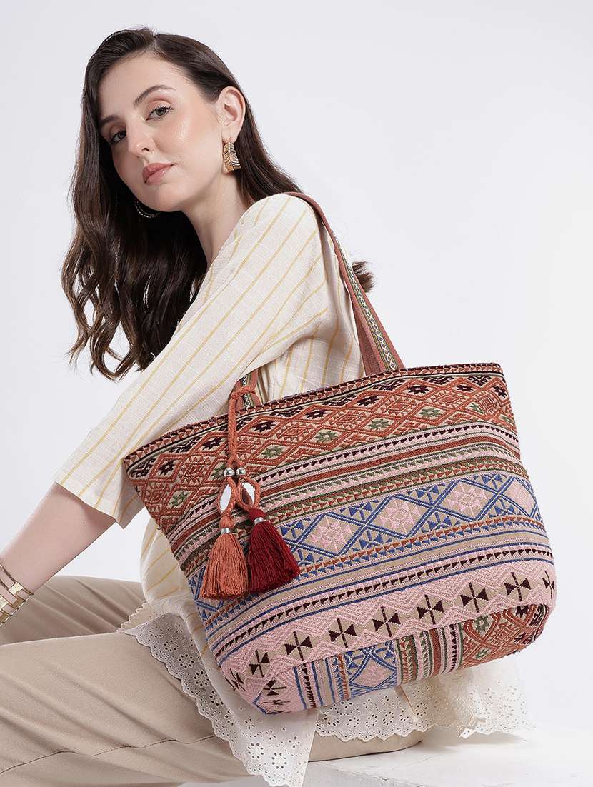 Women Embroidered Regular Tote Bag - 22590684 -  Standard Image - 3
