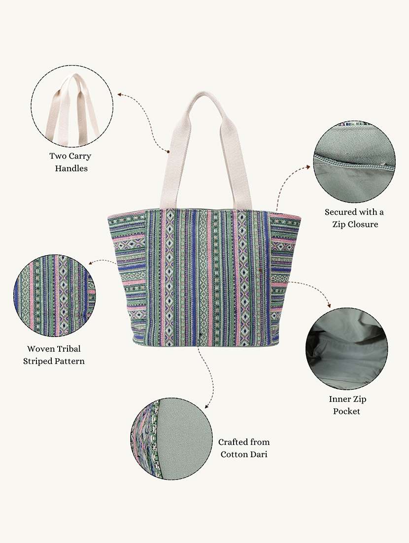 women embroidered regular tote bag - 22590687 -  Standard Image - 5
