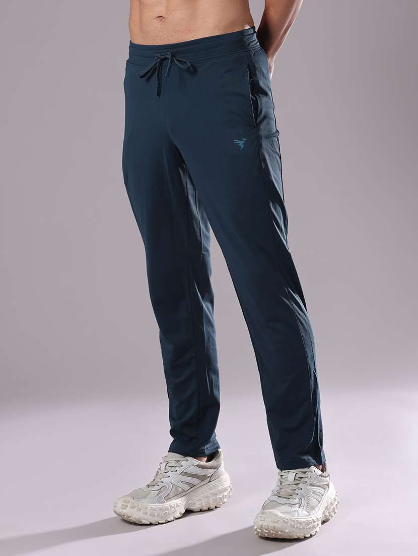 Men Solid Mid Rise Full Length Track Pant - 22591485 -  Standard Image - 3