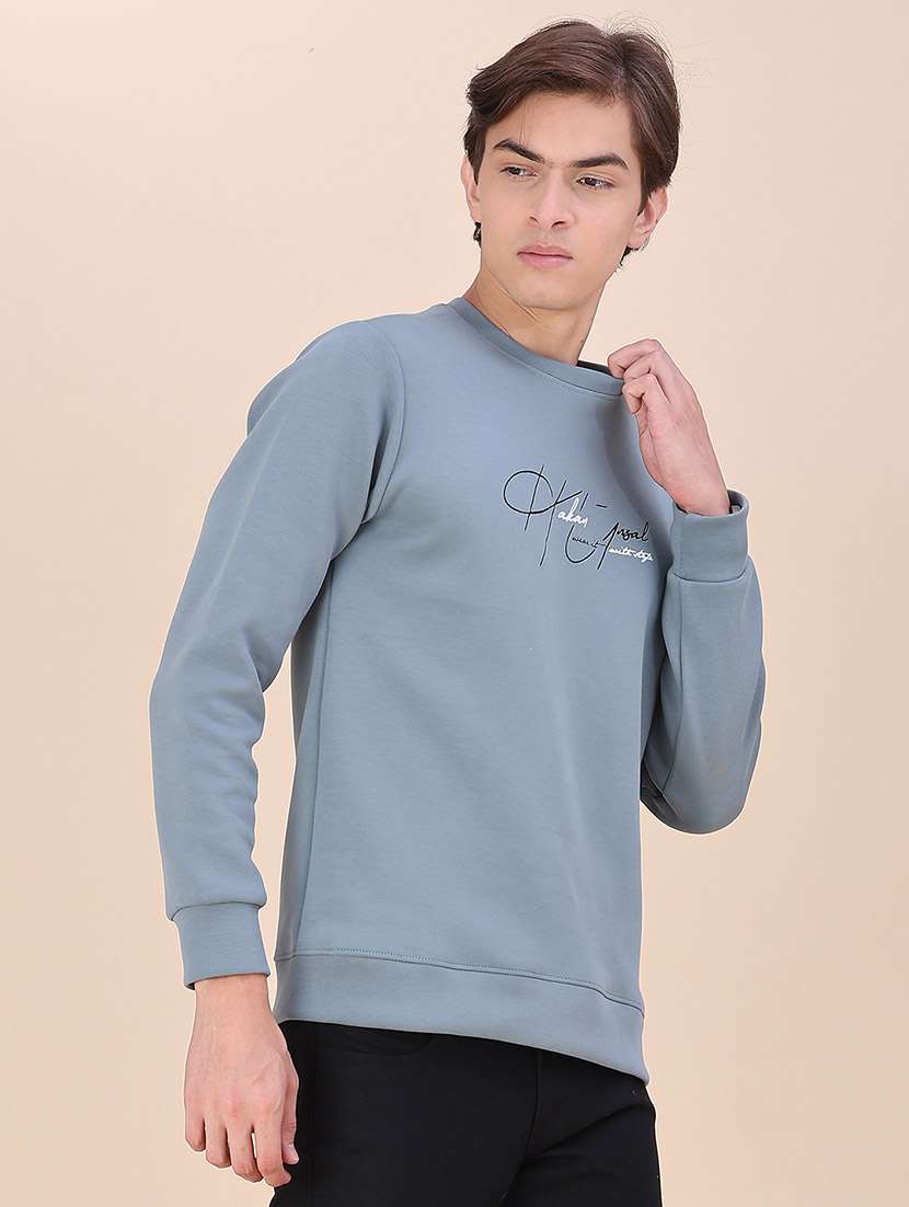 Men Printed Long Sleeves Regular Fit Sweatshirt - 22591729 -  Standard Image - 3