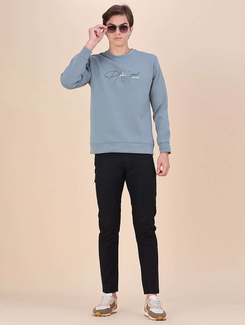 Men Printed Long Sleeves Regular Fit Sweatshirt - 22591729 -  Standard Image - 5