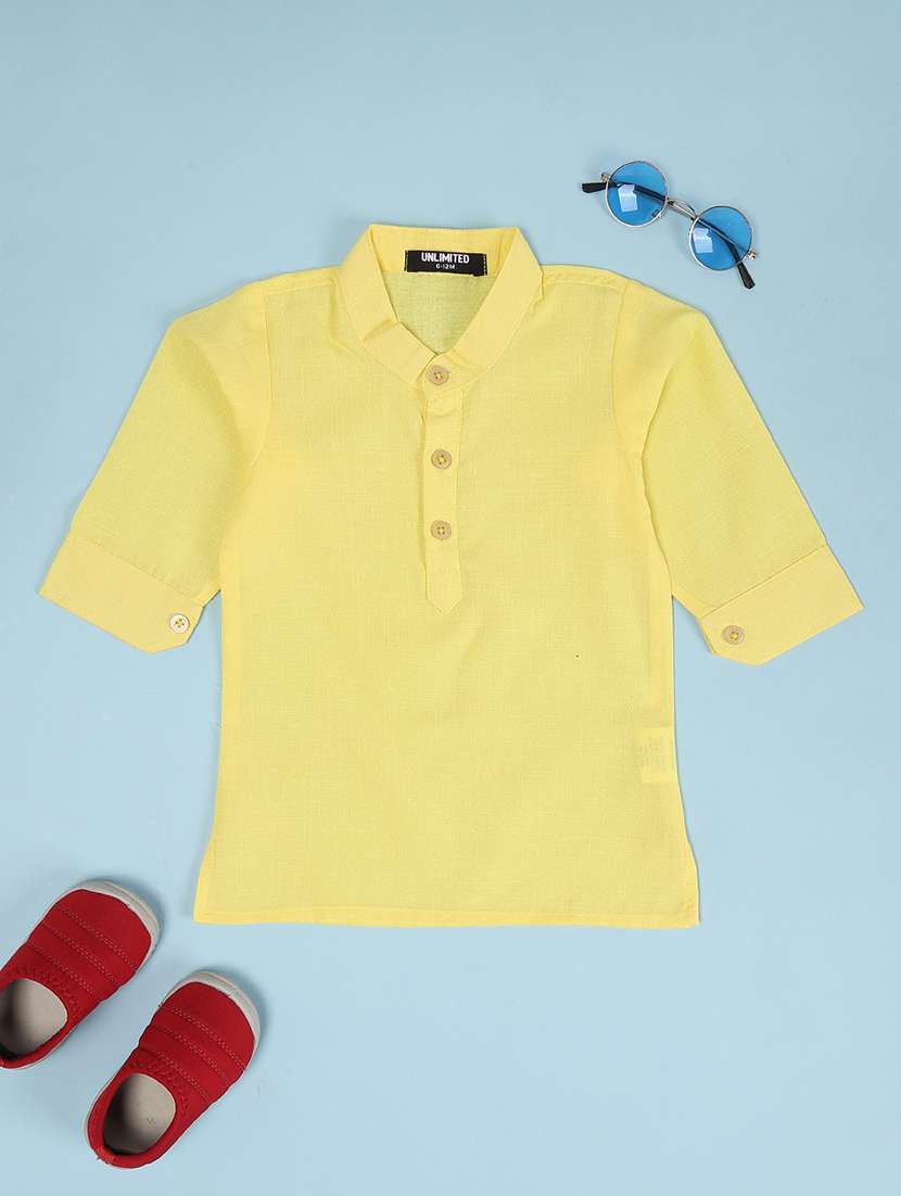 Boys Embroidered Long Sleeves Kurta Set - 22592430 -  Standard Image - 3
