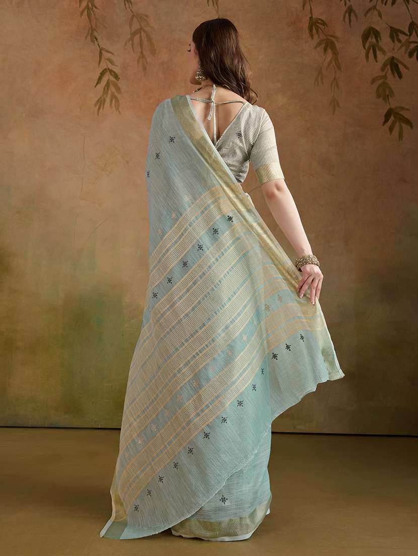women self design handloom saree with blouse - 22592481 -  Standard Image - 3