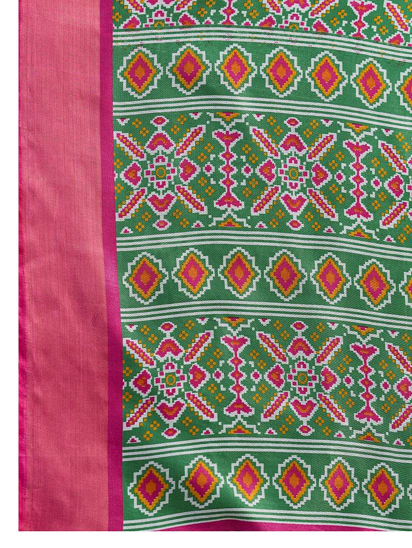 women printed patola saree with blouse - 22592566 -  Standard Image - 5