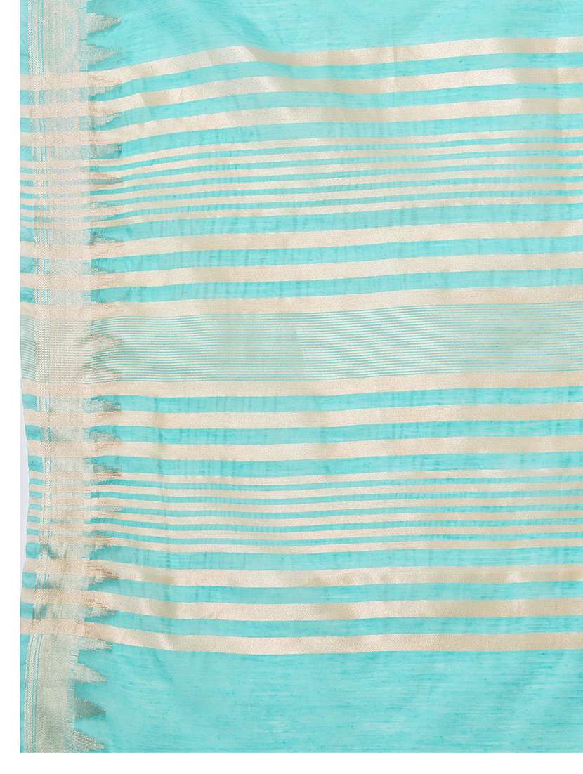 women solid with bordered saree with blouse - 22592635 -  Standard Image - 5