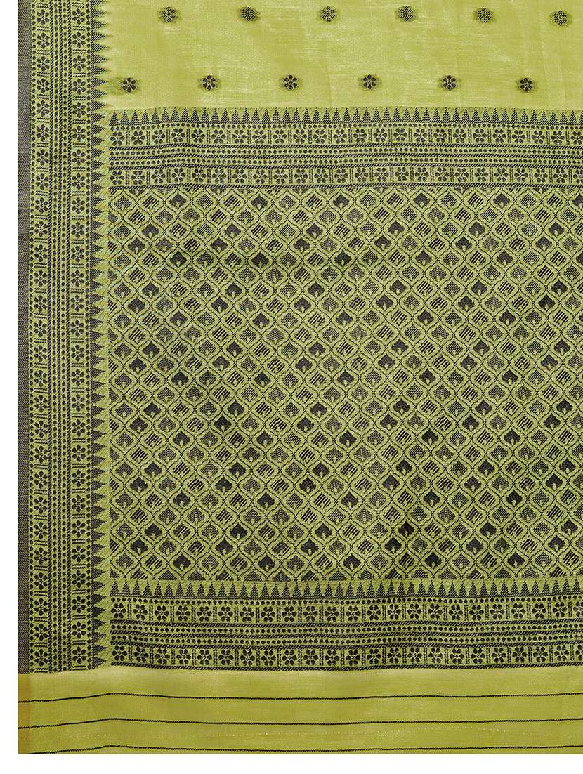 Women Self Design Bordered Saree With Blouse - 22592669 -  Standard Image - 5