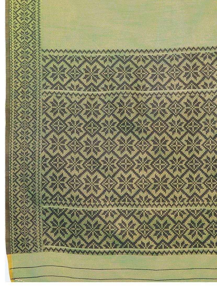 women solid with bordered saree with blouse - 22592675 -  Standard Image - 5