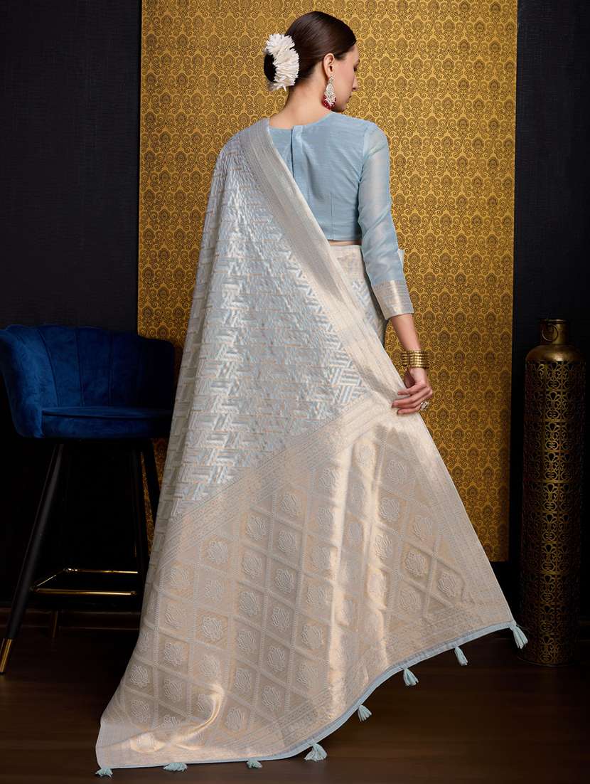 women self design bordered saree with blouse - 22592765 -  Standard Image - 3