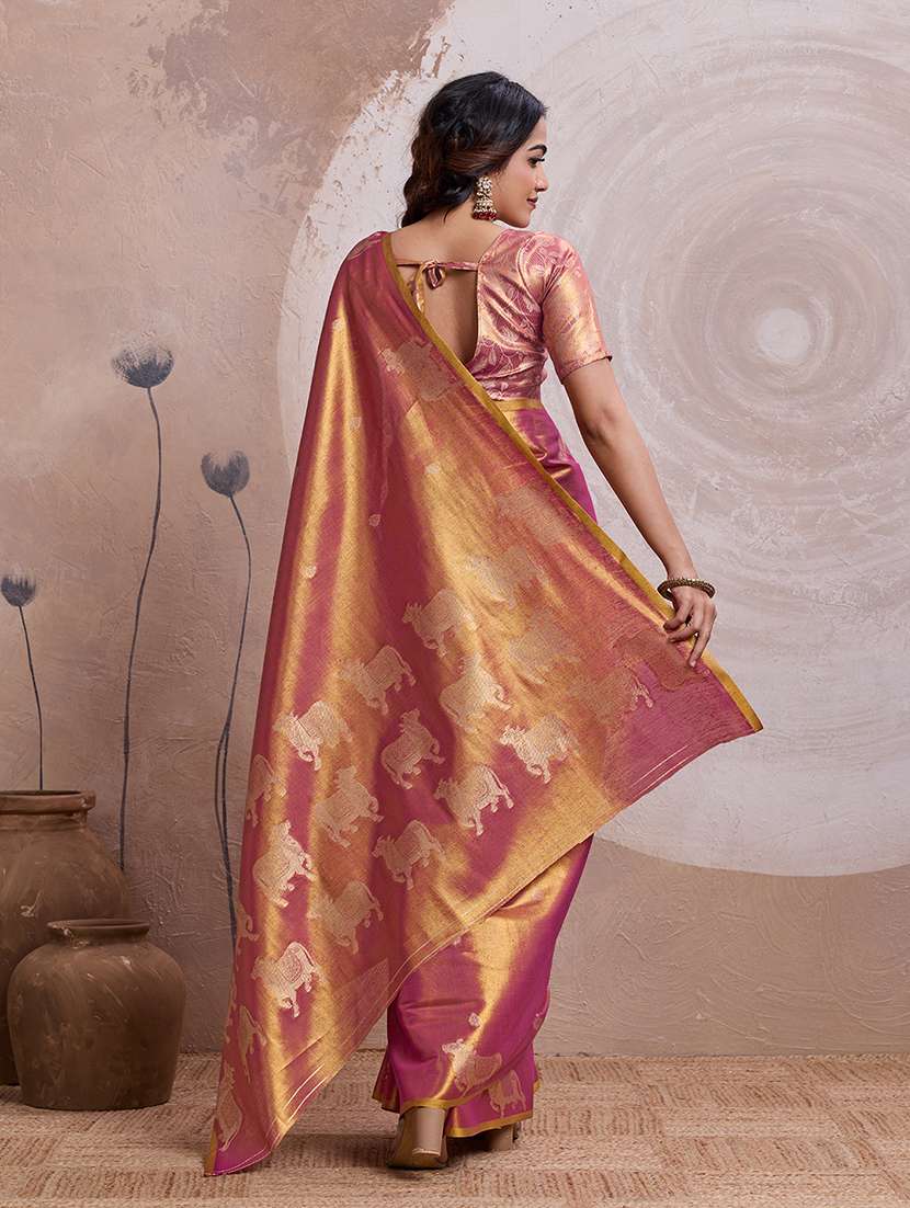 women self design banarasi saree with blouse - 22592912 -  Standard Image - 3