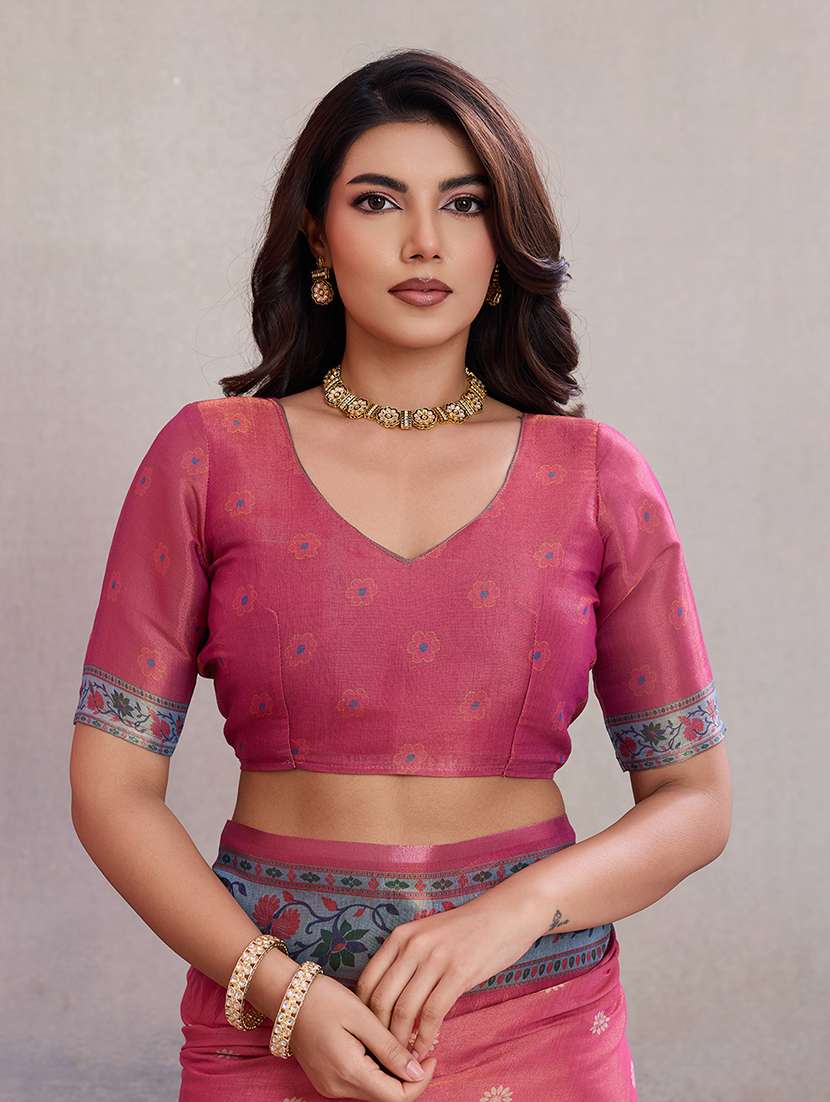 women self design paithani saree with blouse - 22592983 -  Standard Image - 5
