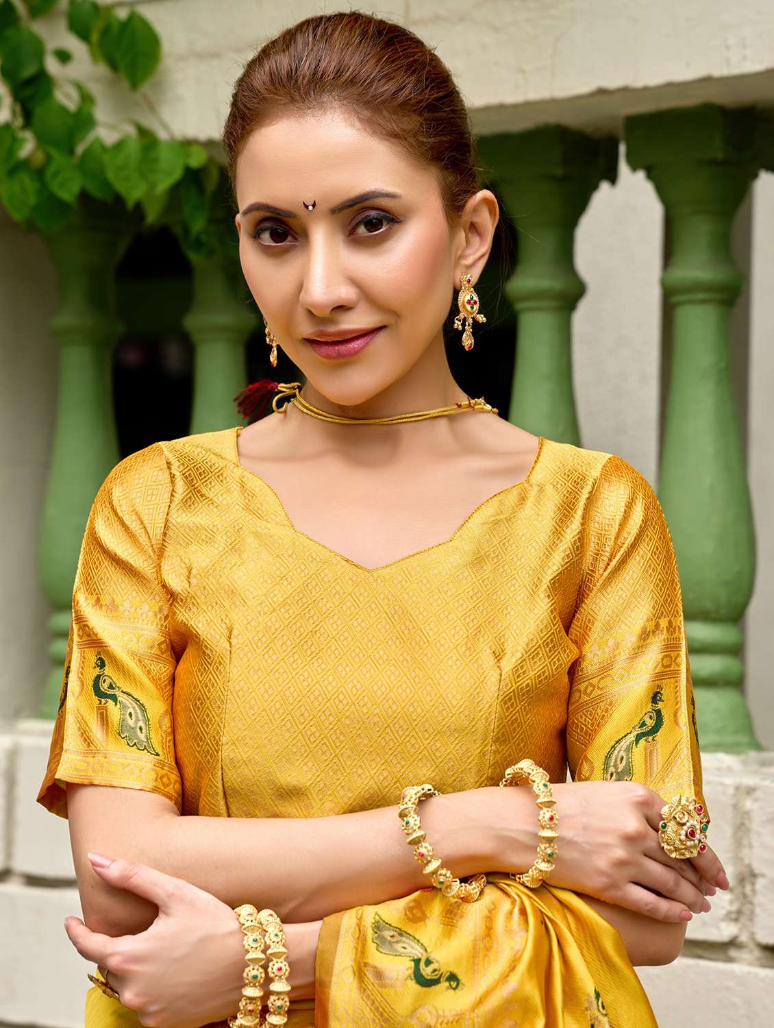 women self design paithani saree with blouse - 22593083 -  Standard Image - 5