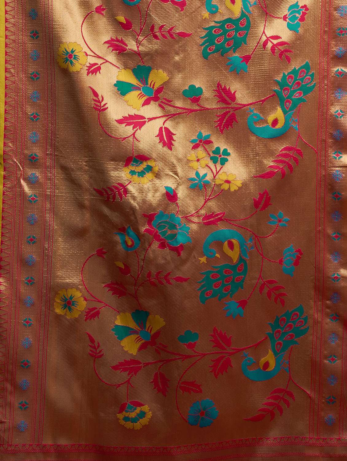 women self design paithani saree with blouse - 22593084 -  Standard Image - 5
