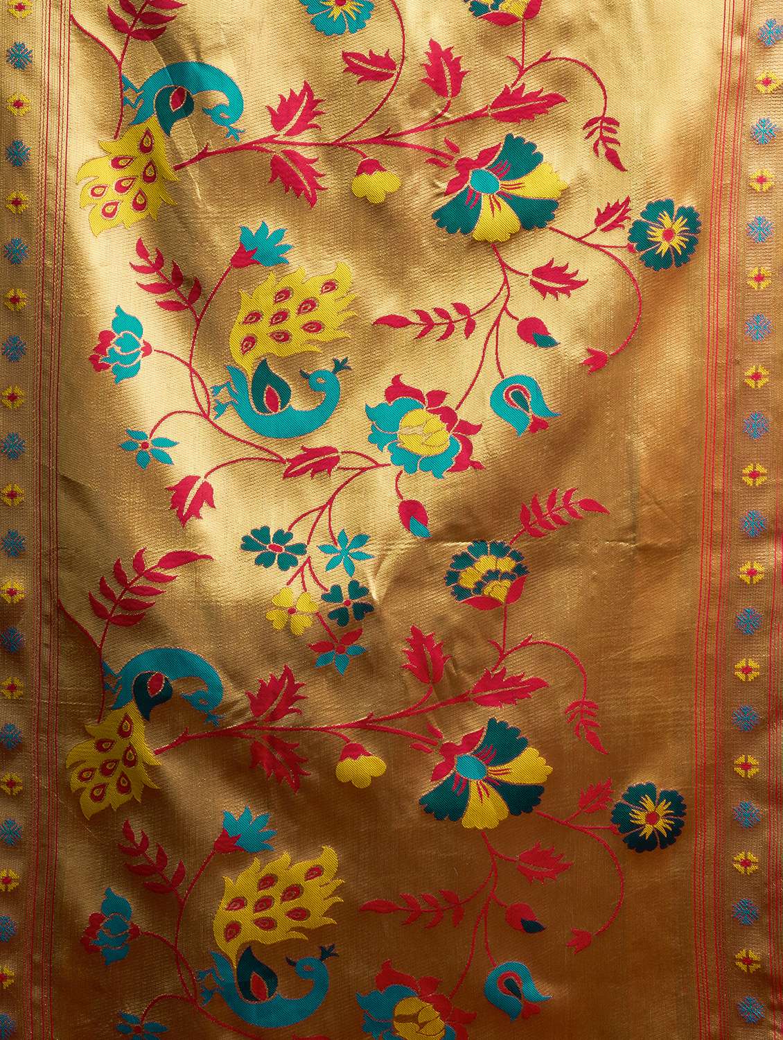 Women Self Design Paithani Saree With Blouse - 22593088 -  Standard Image - 5