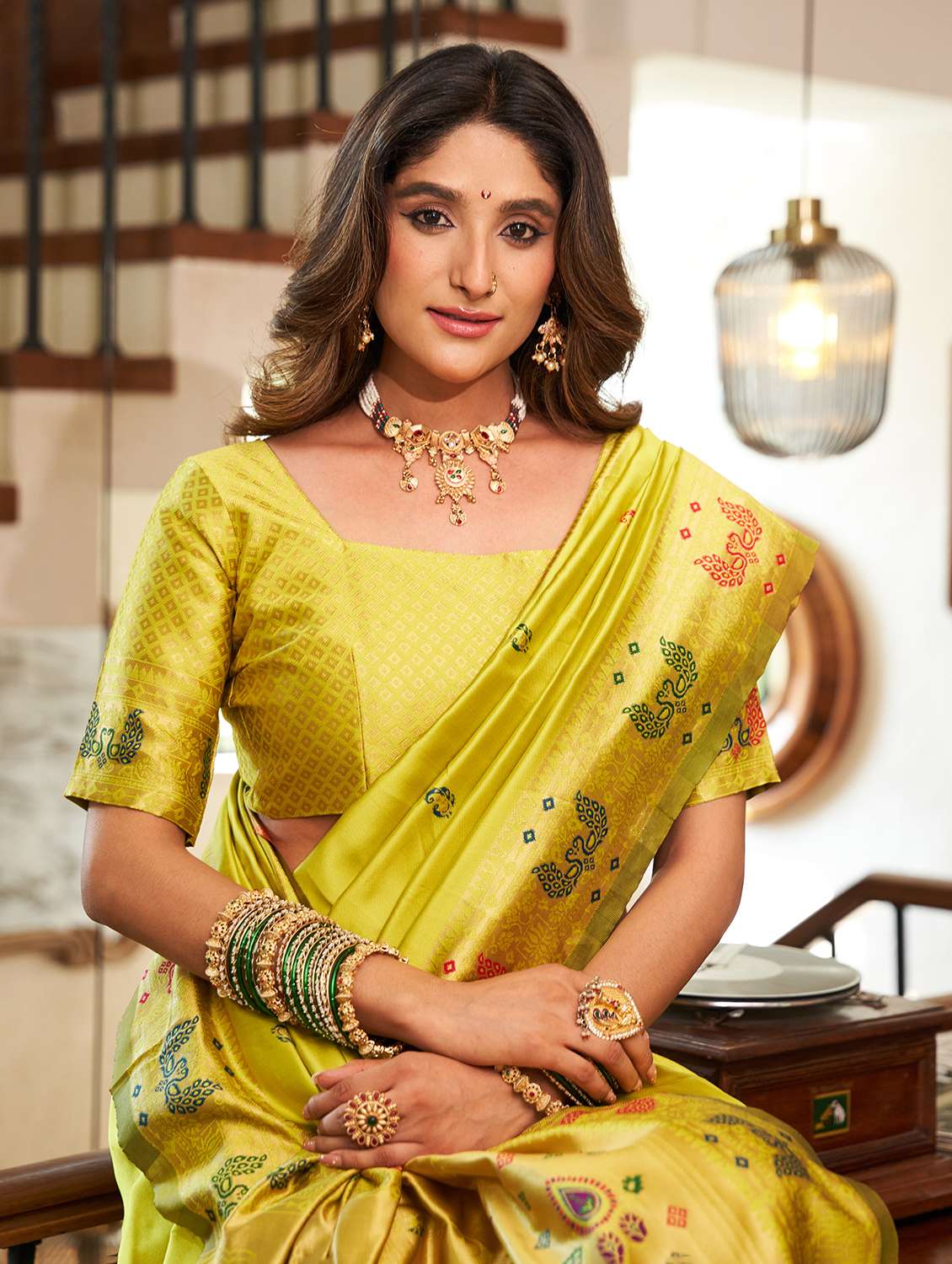 women self design paithani saree with blouse - 22593096 -  Standard Image - 5