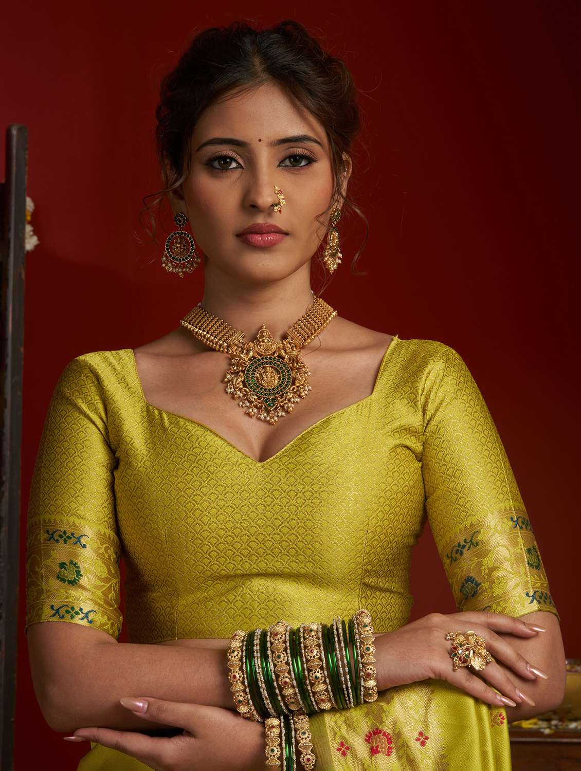 women self design paithani saree with blouse - 22593103 -  Standard Image - 5