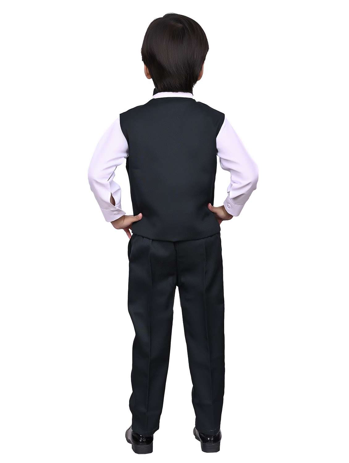 Boys Solid Long Sleeves Suit Set - 22593531 -  Standard Image - 3
