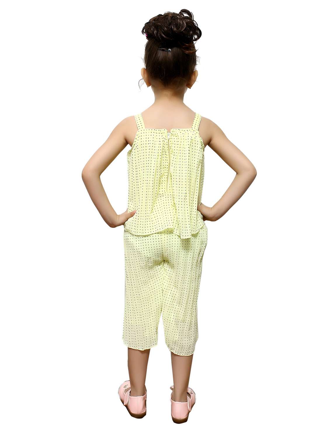 girls printed sleeveless top and capri set - 22593579 -  Standard Image - 3