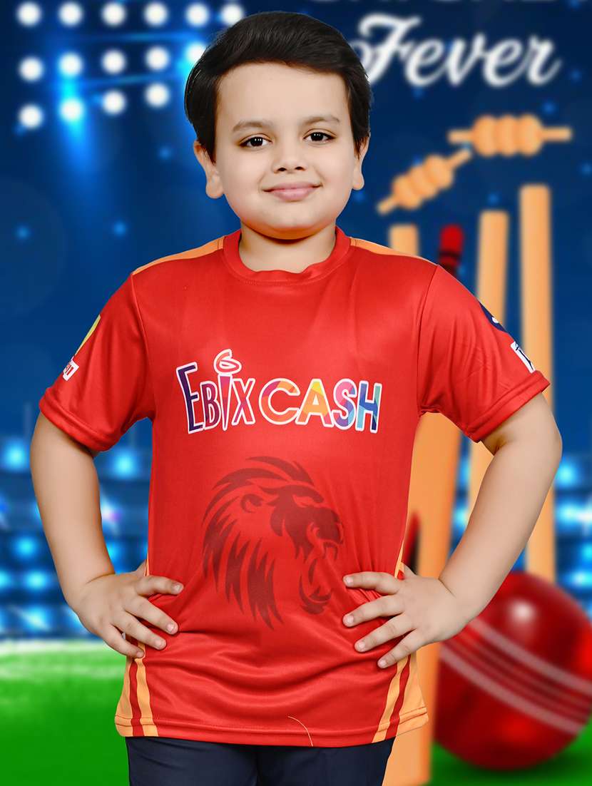 boys printed short sleeves sports t-shirt