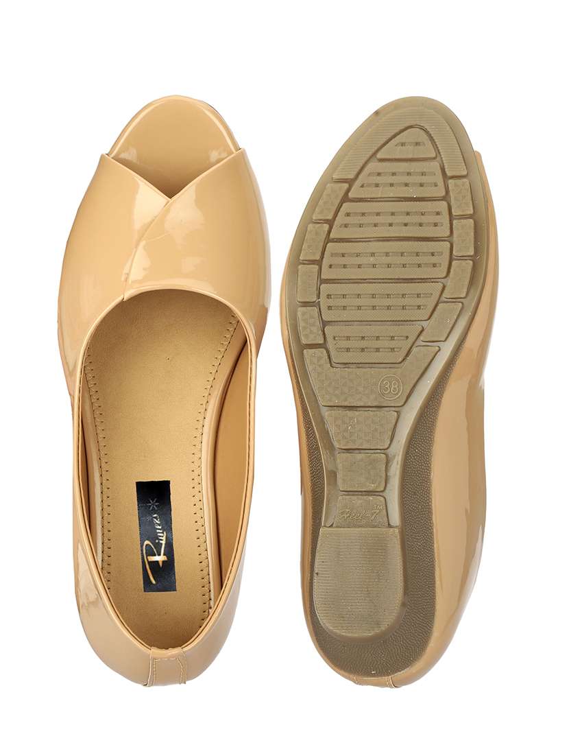 Women Solid Peep Toe Slip On Shoes - 22593638 -  Standard Image - 5