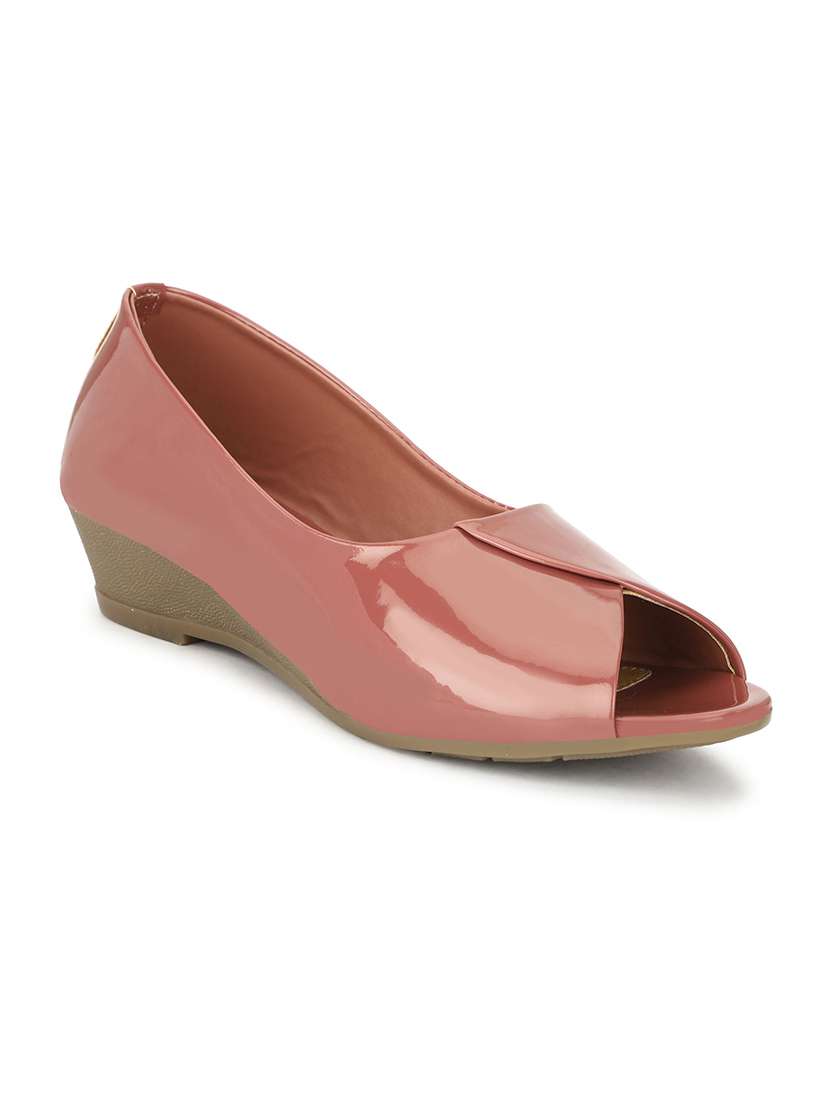 Women Solid Peep Toe Slip On Shoes - 22593639 -  Standard Image - 3