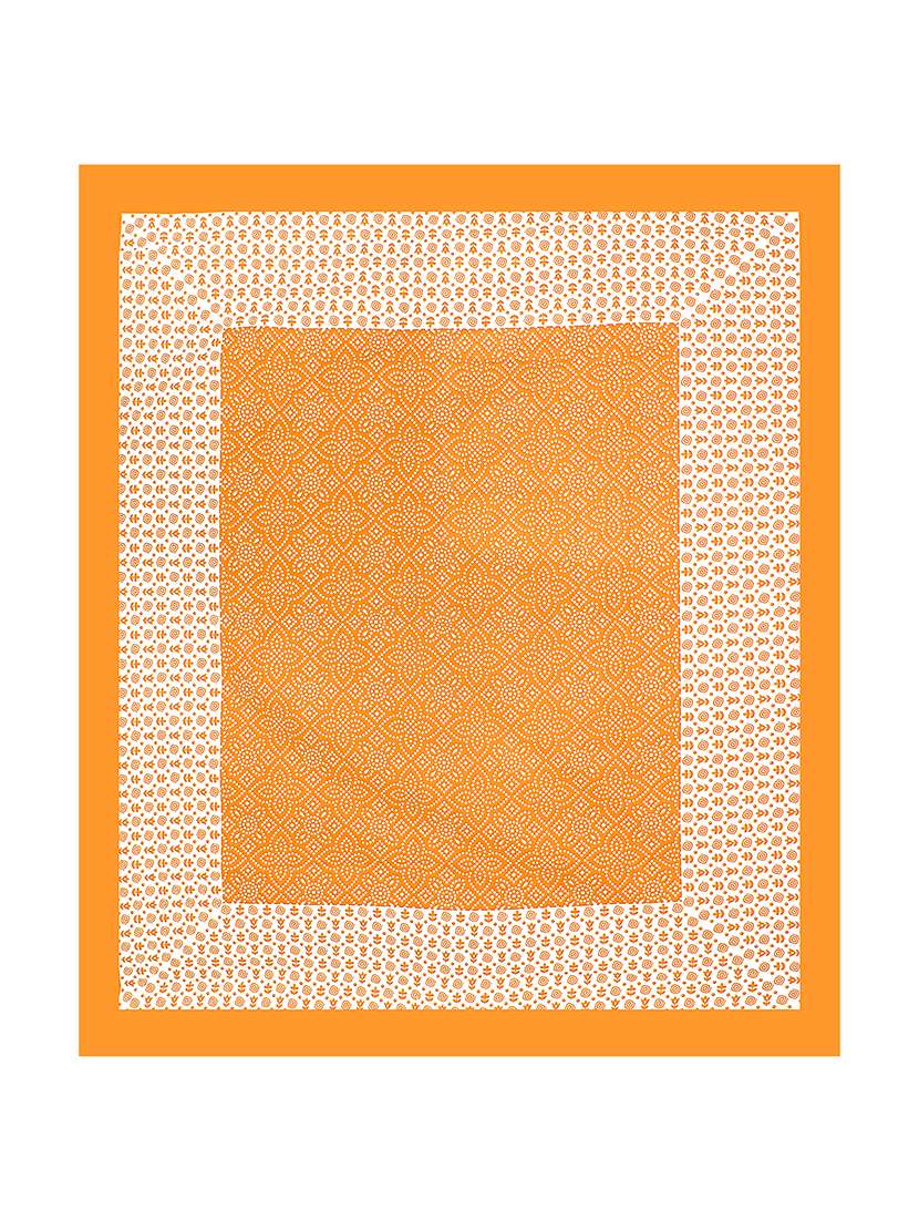 kivo bedsheets 100% pure cotton jaipuri print double bedsheet with 2 pillow covers-size 85x90 inchs - 22593776 -  Standard Image - 3