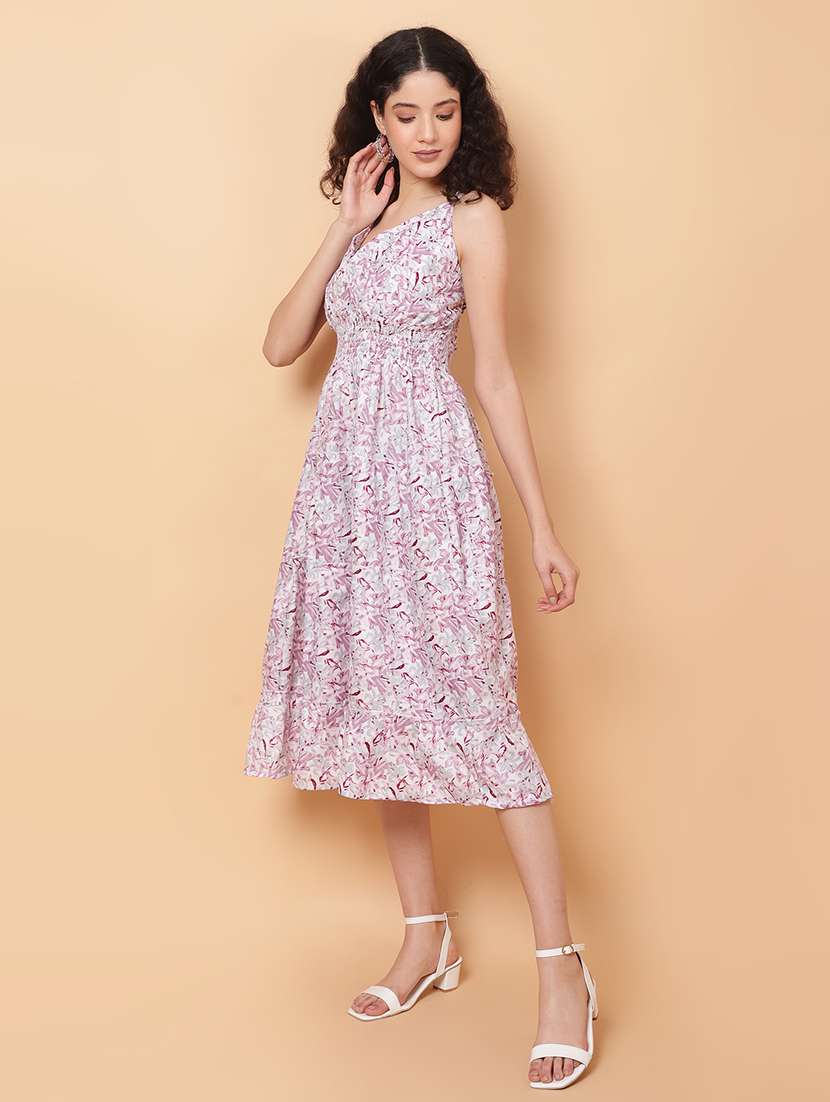 women printed sleeveless tiered dress - 22594170 -  Standard Image - 3