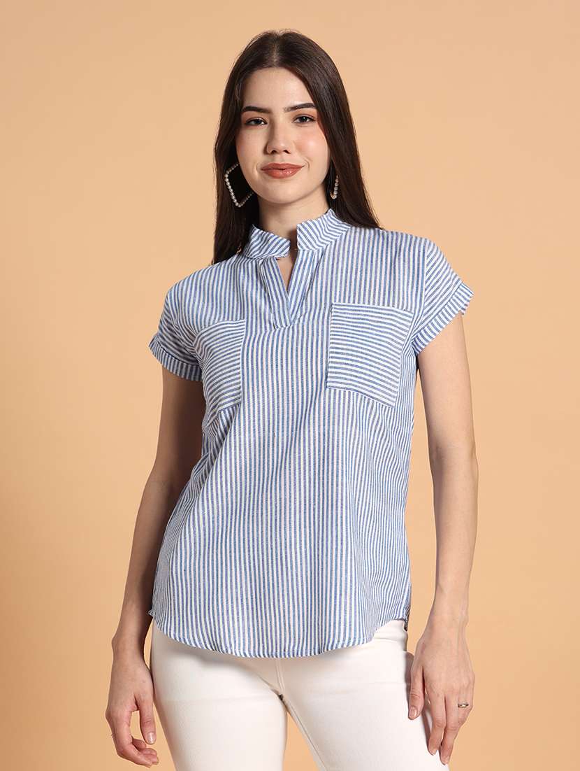 women printed short sleeves regular top