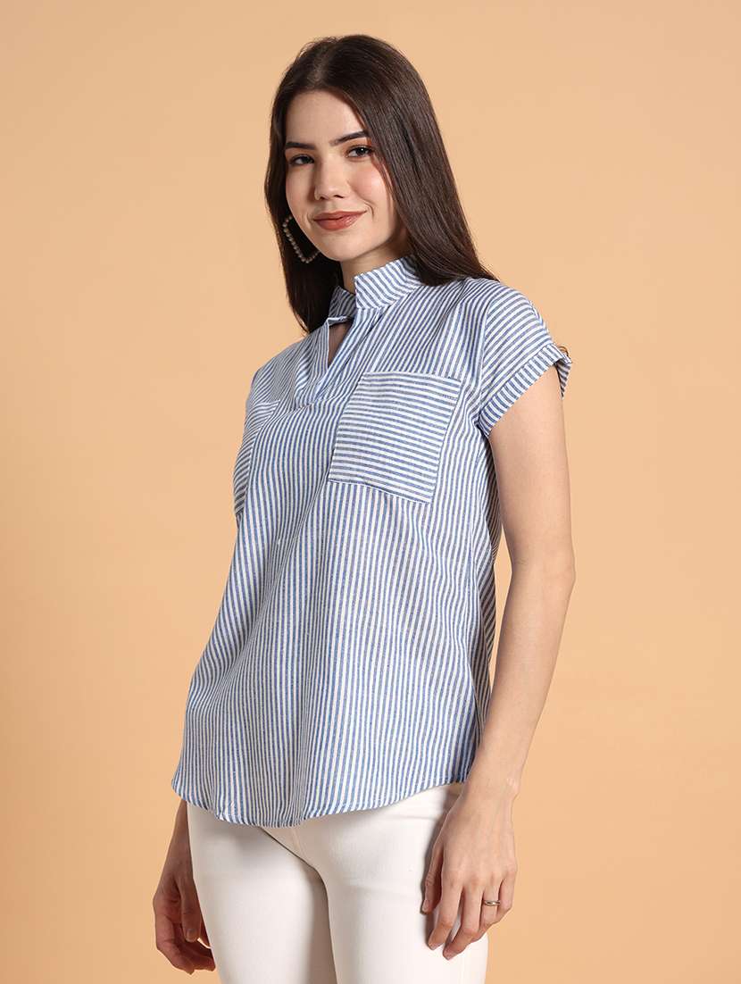 Women Printed Short Sleeves Regular Top - 22594191 -  Standard Image - 3