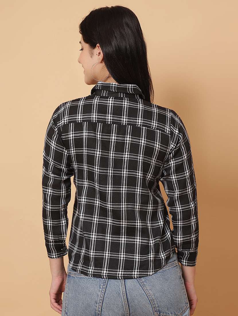 women printed long sleeves regular fit shirt - 22594213 -  Standard Image - 5