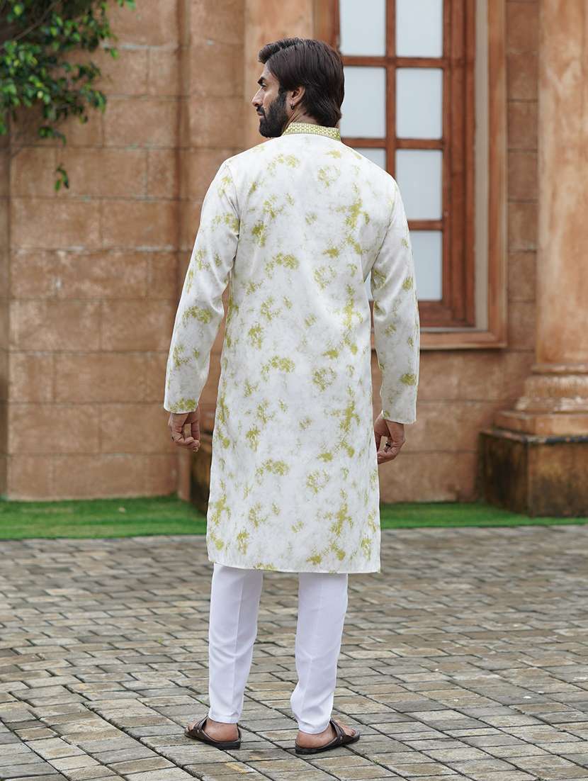 Men Embroidered Mandarin Neck Kurta Pyjama Set - 22594325 -  Standard Image - 3