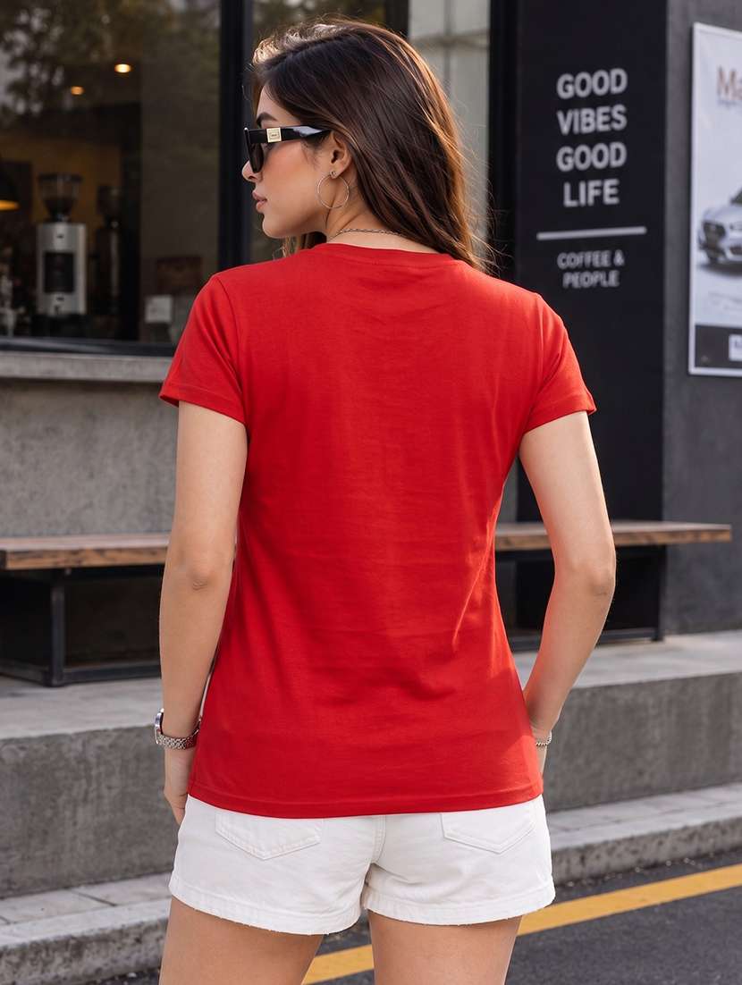 women printed short sleeve regular fit t-shirt - 22594493 -  Standard Image - 3
