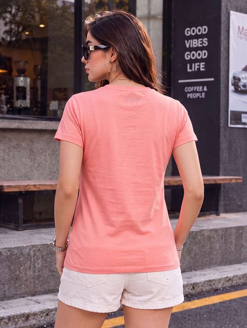 women printed short sleeve regular fit t-shirt - 22594495 -  Standard Image - 3