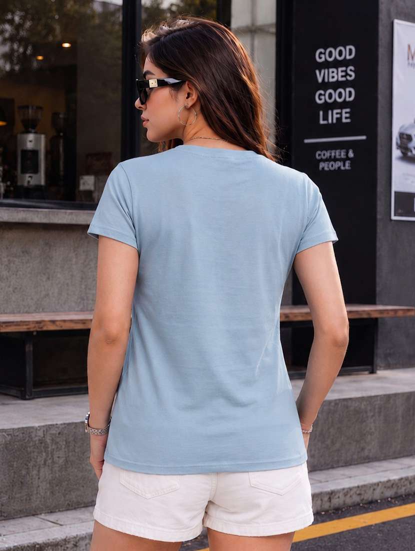 women printed short sleeve regular fit t-shirt - 22594516 -  Standard Image - 3