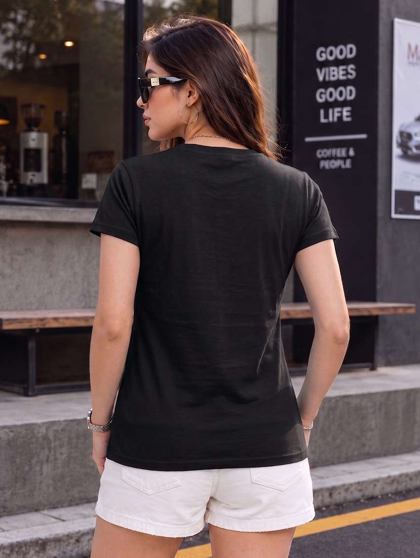 women printed short sleeve regular fit t-shirt - 22594522 -  Standard Image - 3