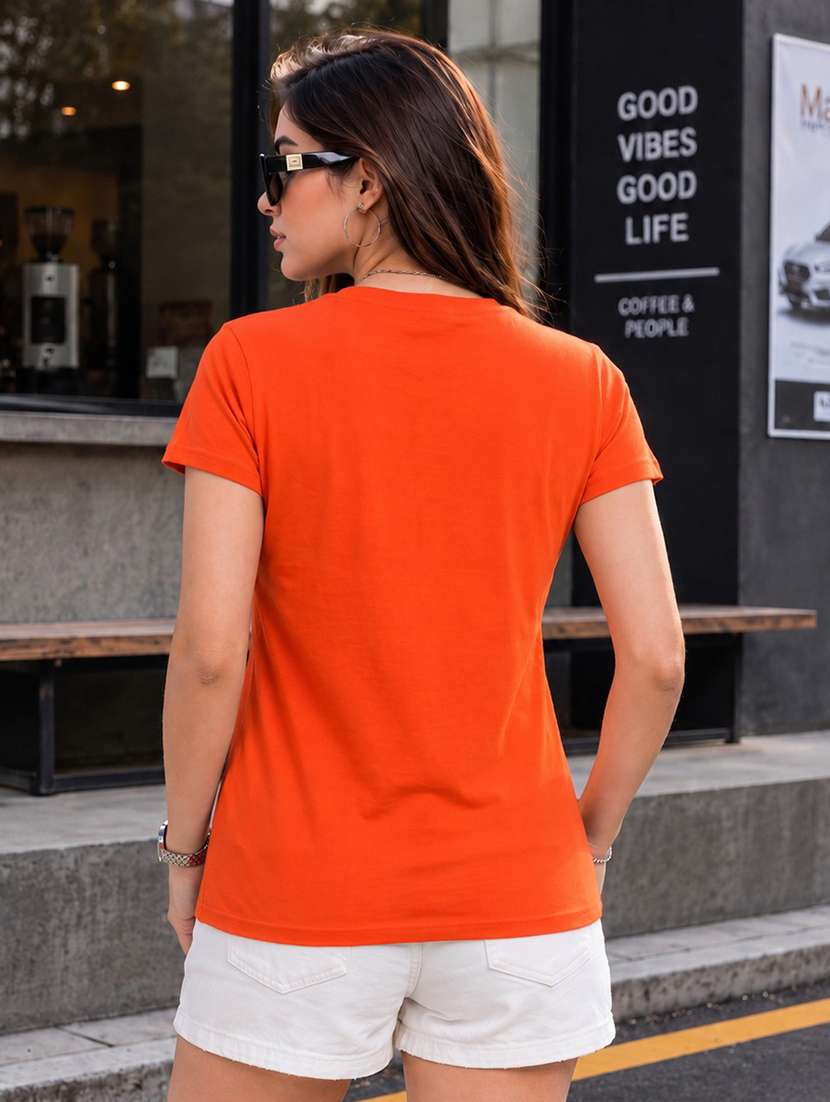 women printed short sleeve regular fit t-shirt - 22594524 -  Standard Image - 3