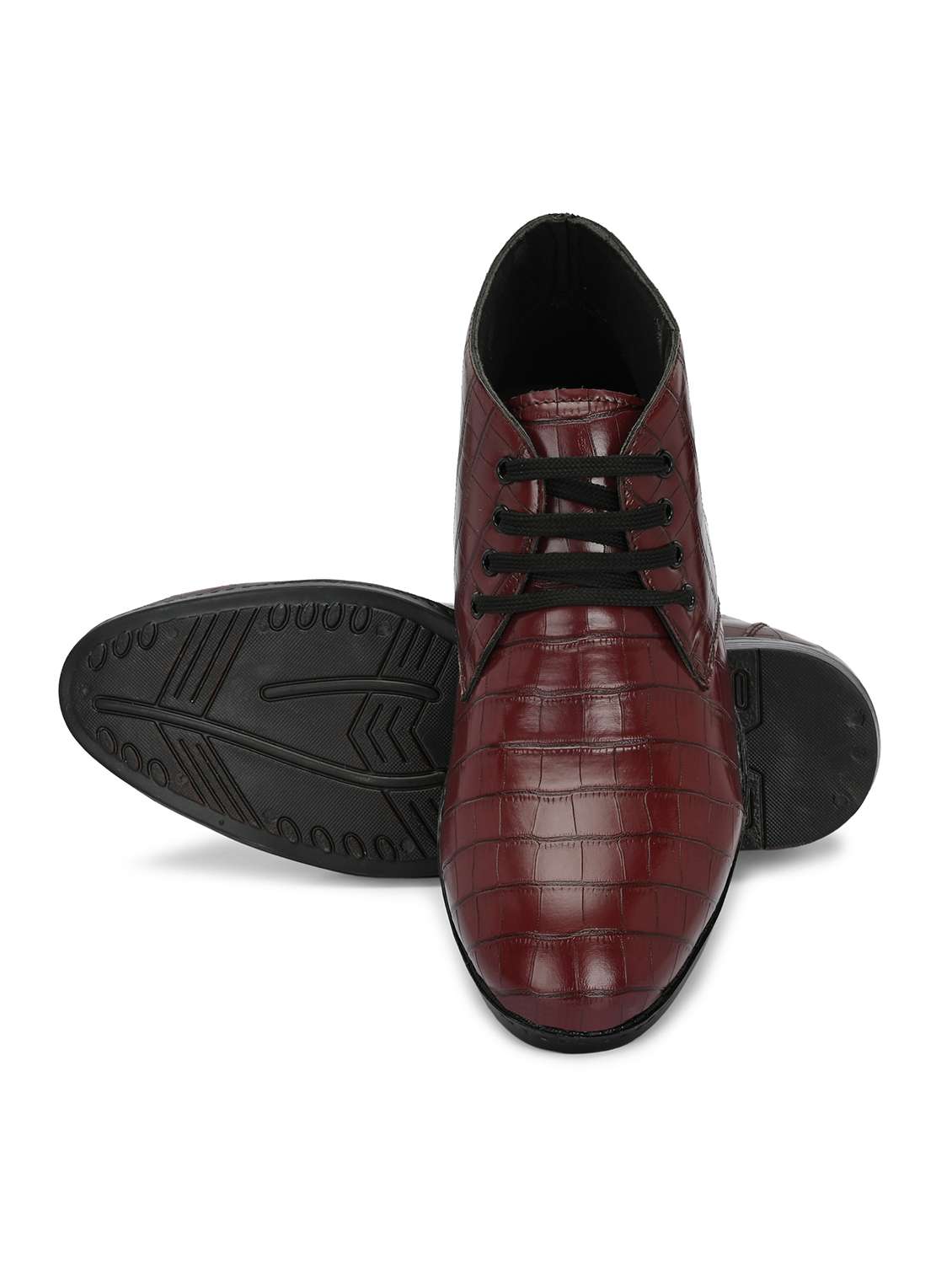 men textured lace up boots - 22594528 -  Standard Image - 5