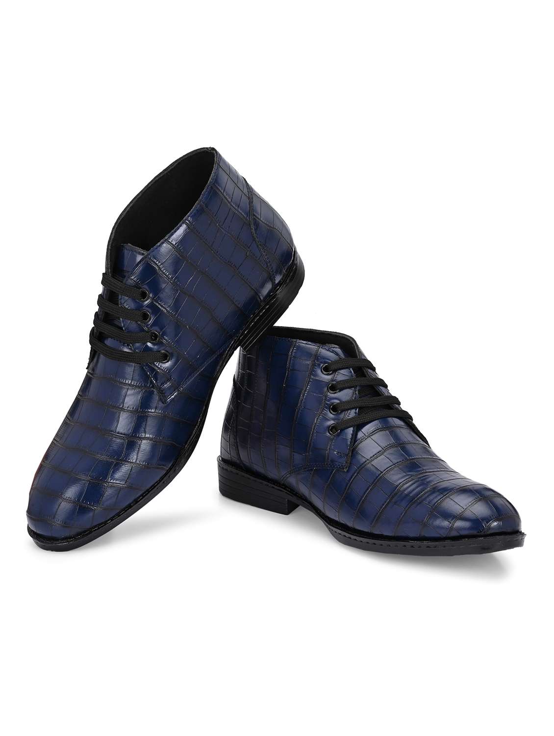 men textured lace up boots - 22594529 -  Standard Image - 3