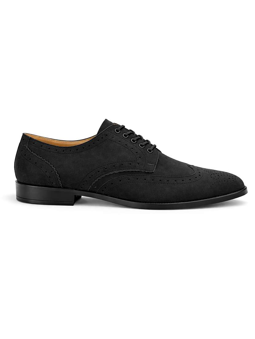men textured lace up derby shoes - 22594530 -  Standard Image - 3