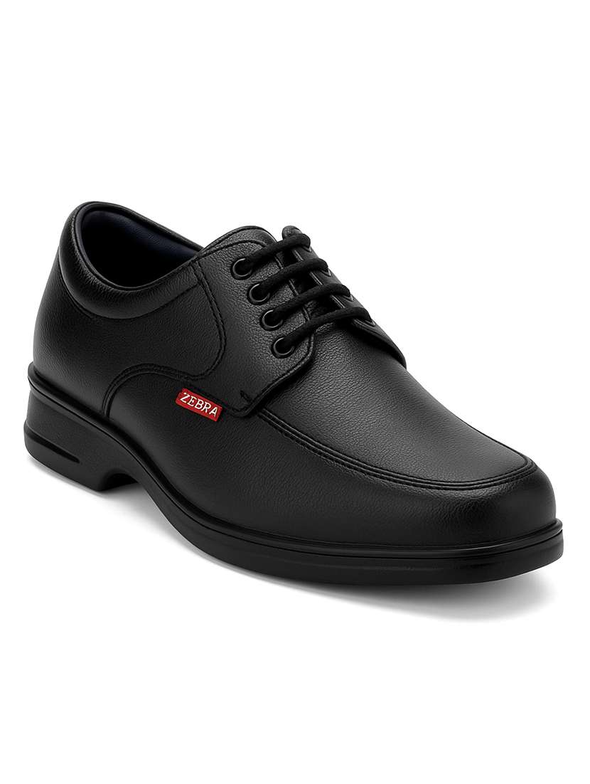 men solid lace up formal shoes