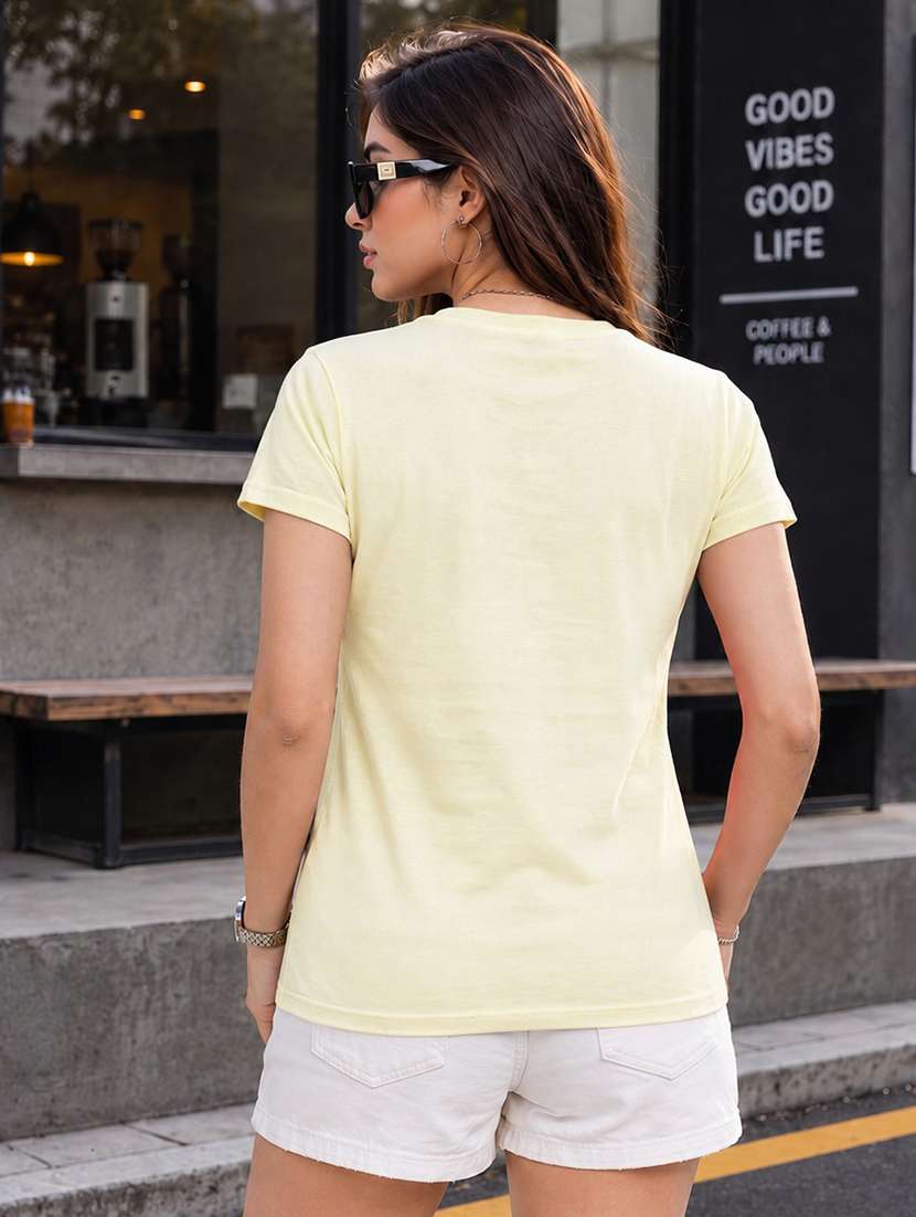 women printed short sleeve regular fit t-shirt - 22594541 -  Standard Image - 3