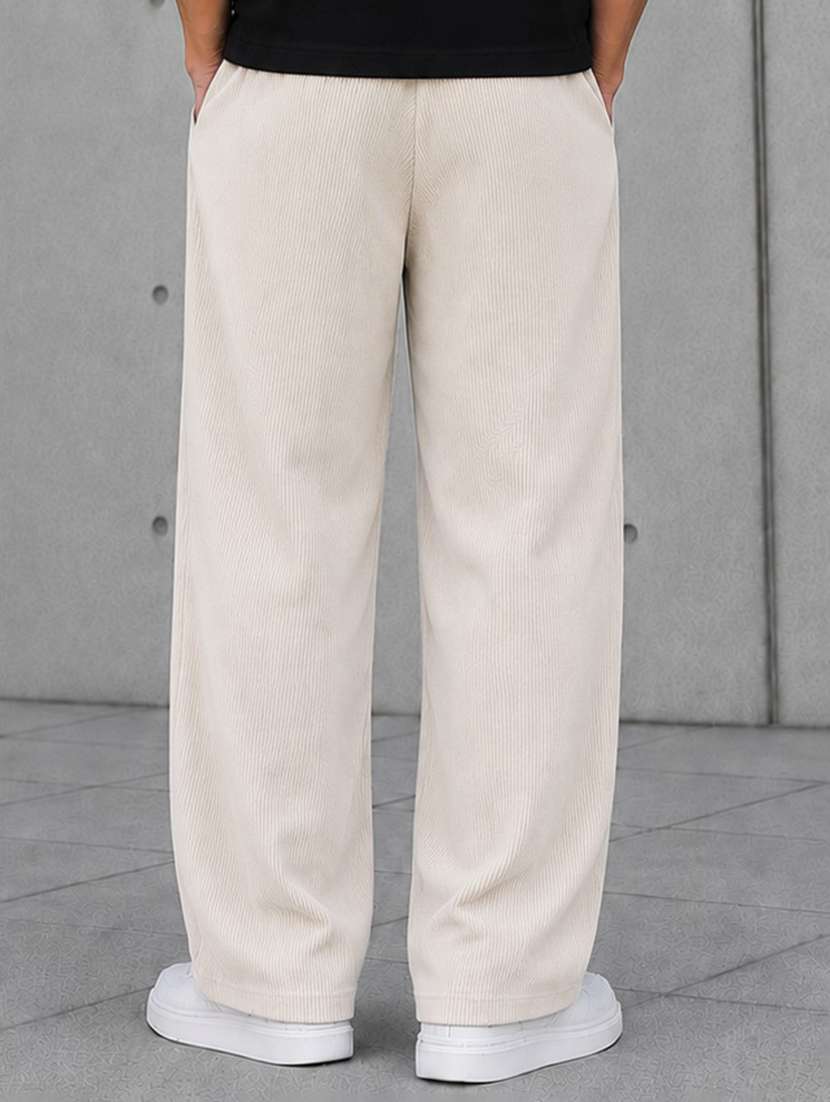 men textured mid rise regular fit track pant - 22594629 -  Standard Image - 3